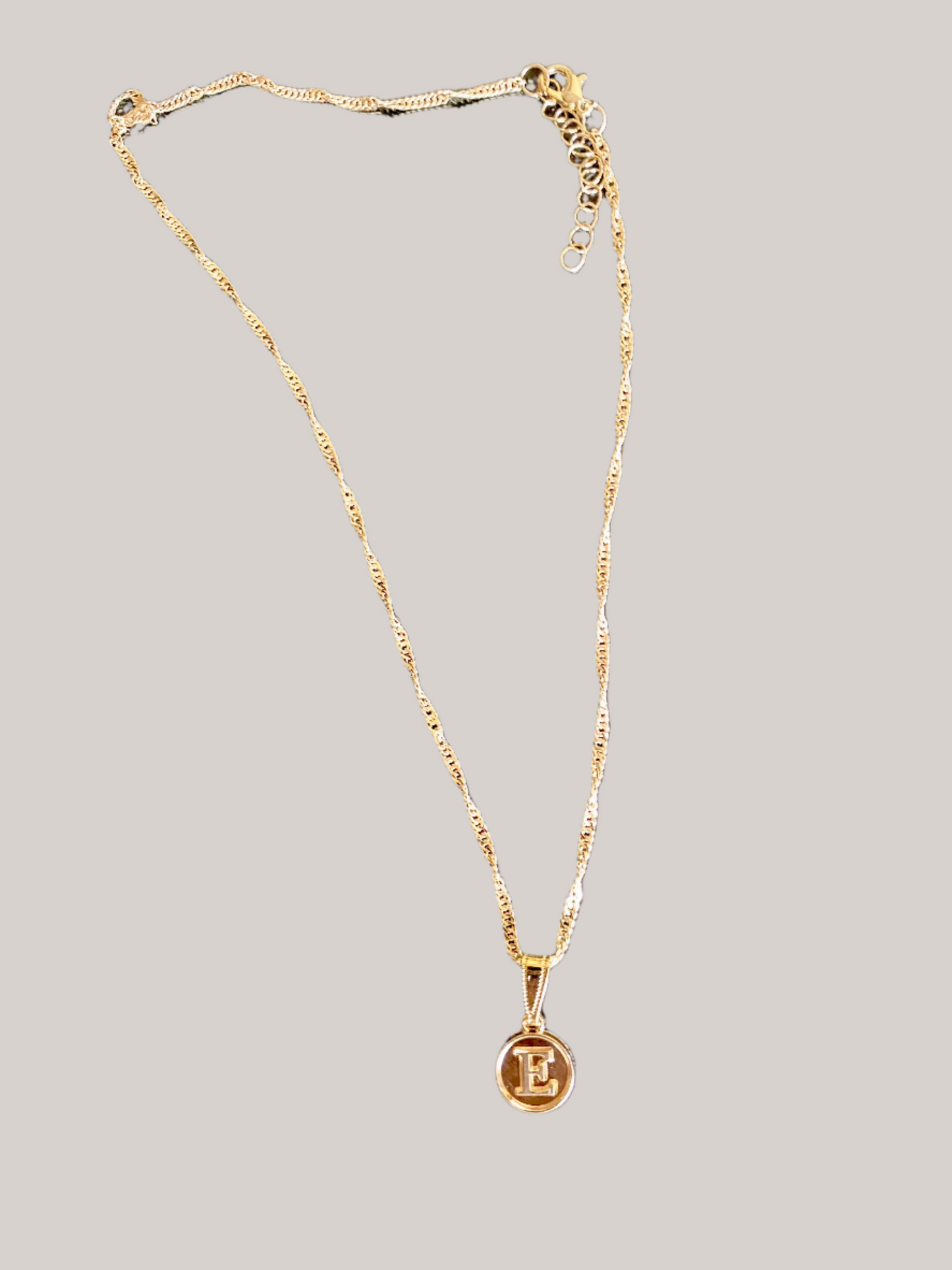 Each by Name Gold Initial Charm Necklace