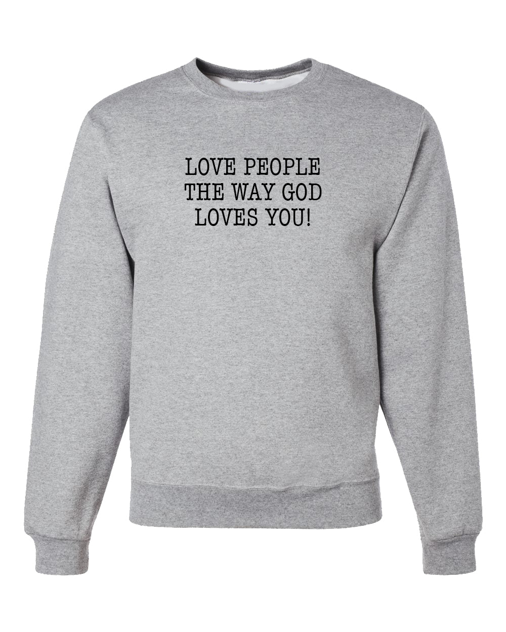 Simply Said Love People the Way God Loves You  Unisex Black Fleece Sweatshirt