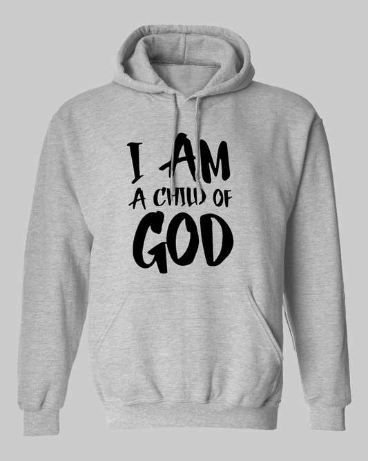 Child of God Unisex Grey Hoodie Fleece Sweatshirt - Mercy Plus Grace
