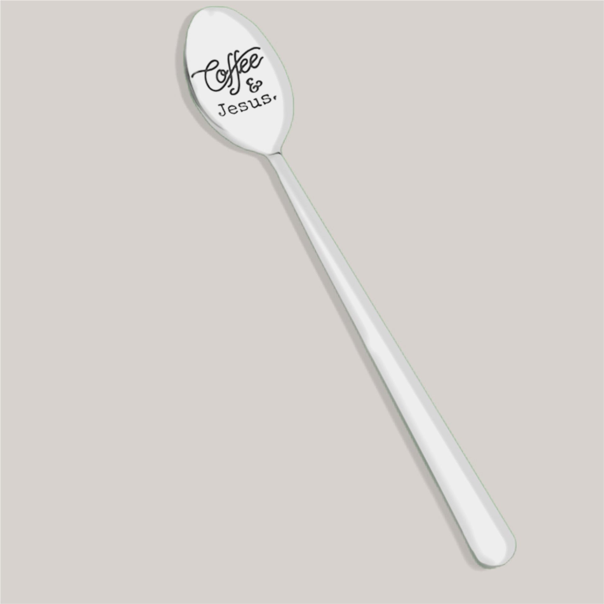 Coffee & Jesus Stainless Steel Spoon - Mercy Plus Grace