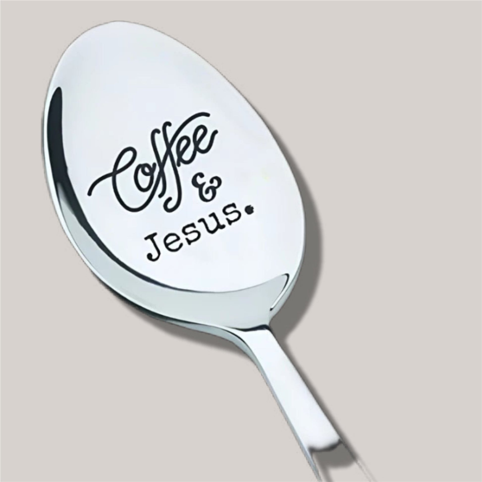 Coffee & Jesus Stainless Steel Spoon - Mercy Plus Grace