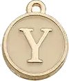 Each by Name Cream Initial Charm Necklace - Mercy Plus Grace