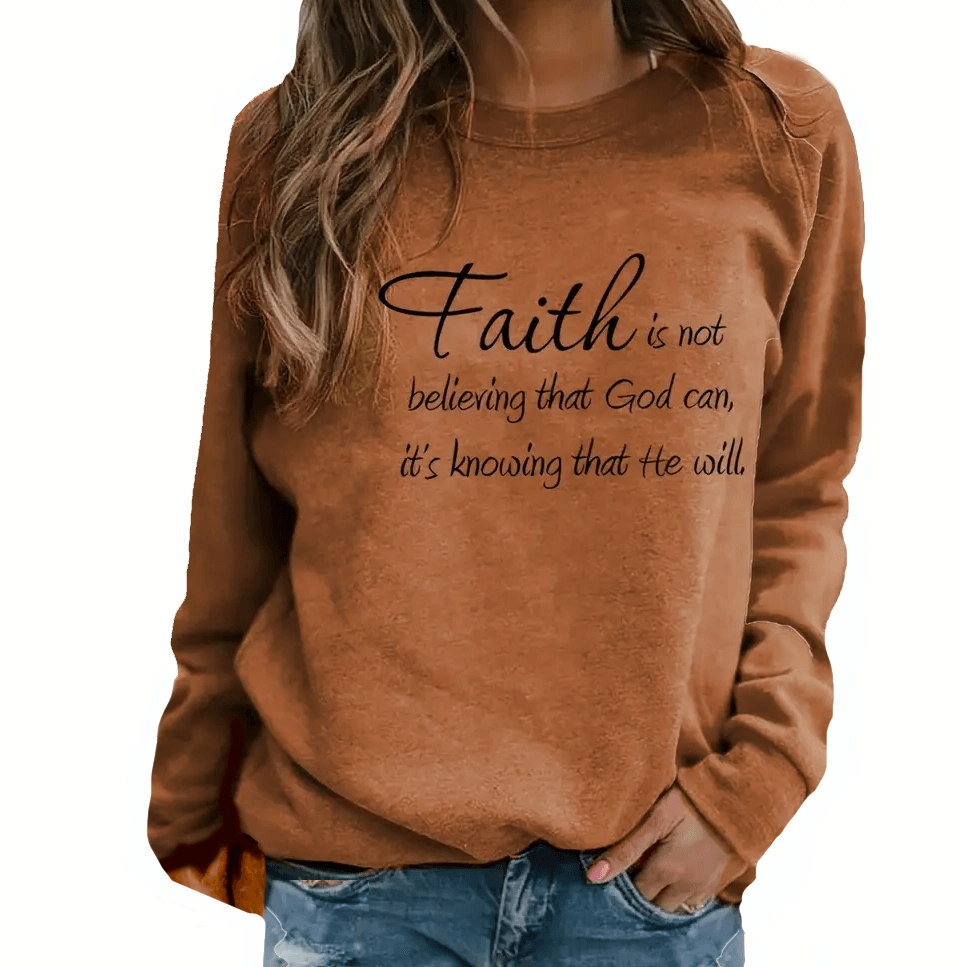 Faith Ladies L/S Tshirt - Mercy Plus Grace
