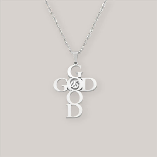 God is Good Sterling Necklace - Mercy Plus Grace