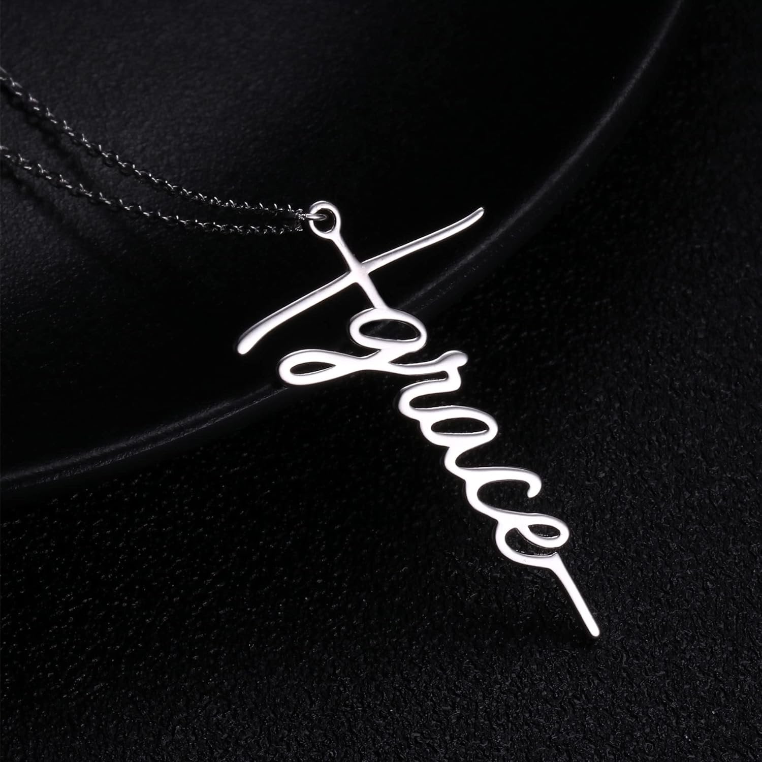 Grace Cross Sterling Silver Necklace - Mercy Plus Grace