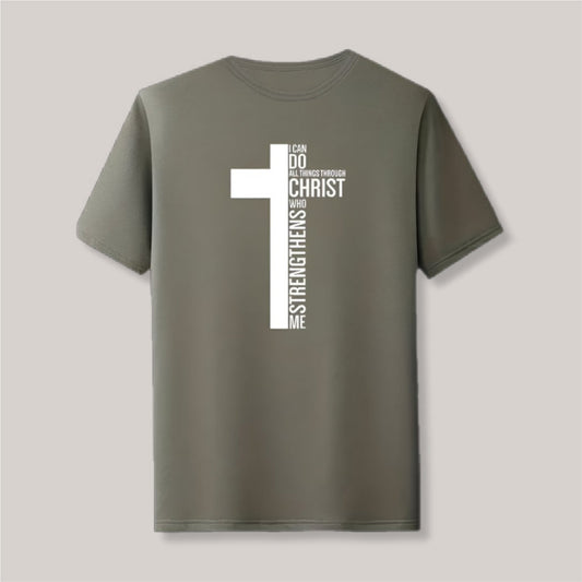 I Can Do All Things Green T-Shirt - Mercy Plus Grace