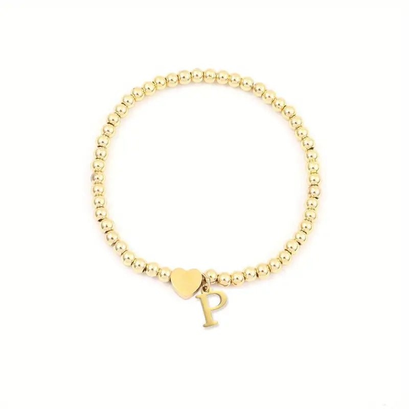 Initial Stretch Bracelets - Mercy Plus Grace