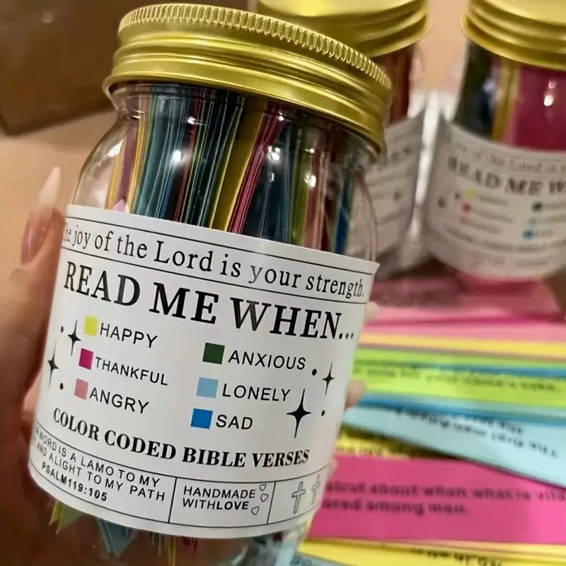 Inspirational Bible Verse Jar - Mercy Plus Grace