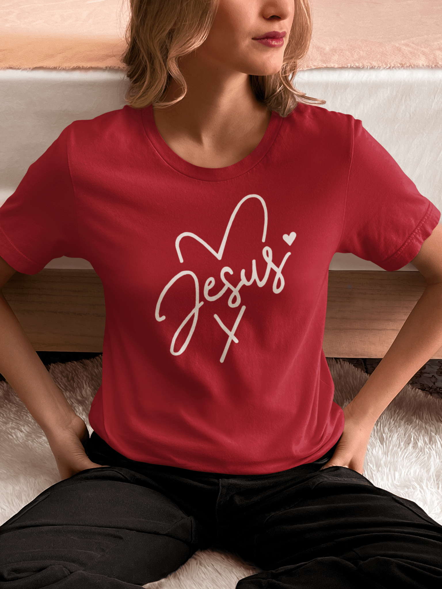 Jesus Heart Short Sleeve T-Shirt - Mercy Plus Grace