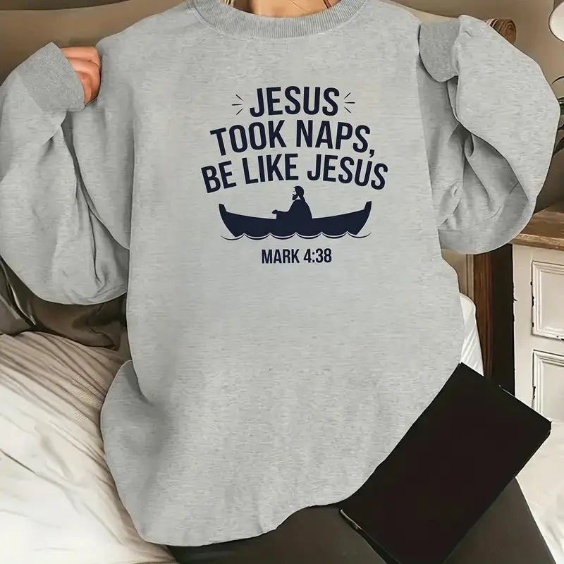 Jesus Took Naps Fleece - Mercy Plus Grace