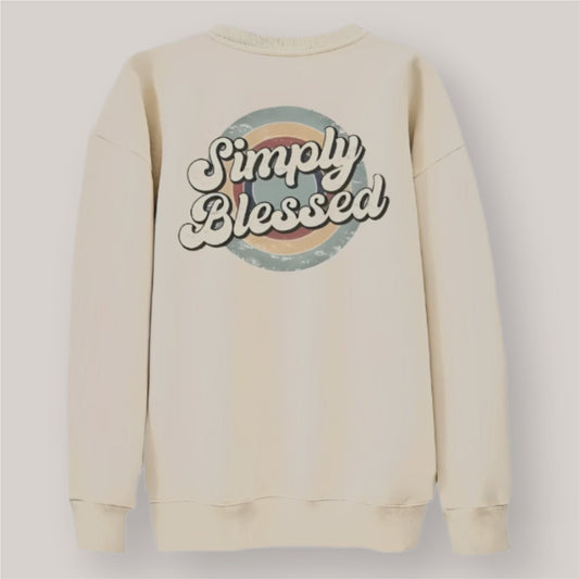 Ladies Simply Blessed Sweatshirt - Mercy Plus Grace