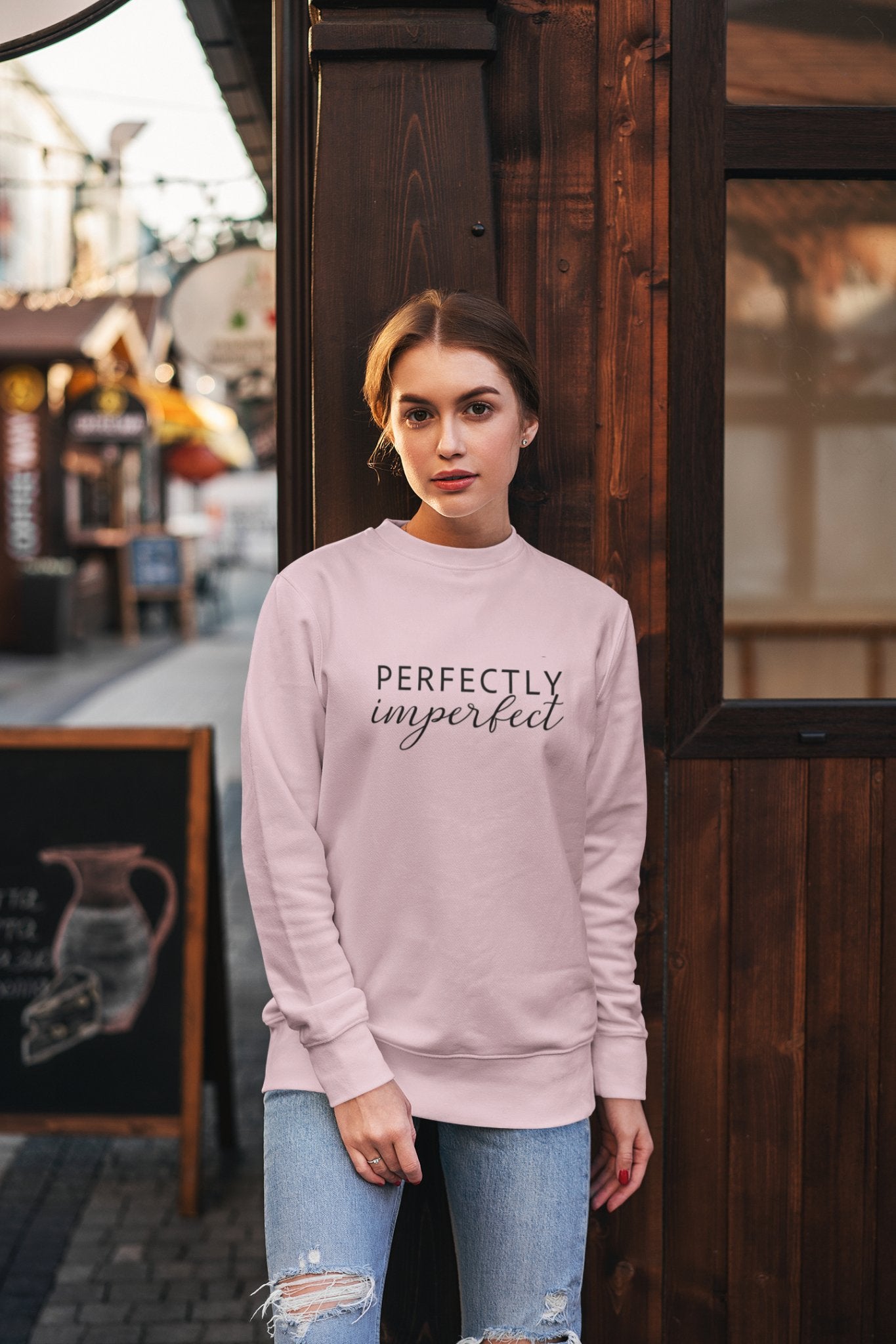 Perfectly imperfect Ladies Sweatshirt - Mercy Plus Grace