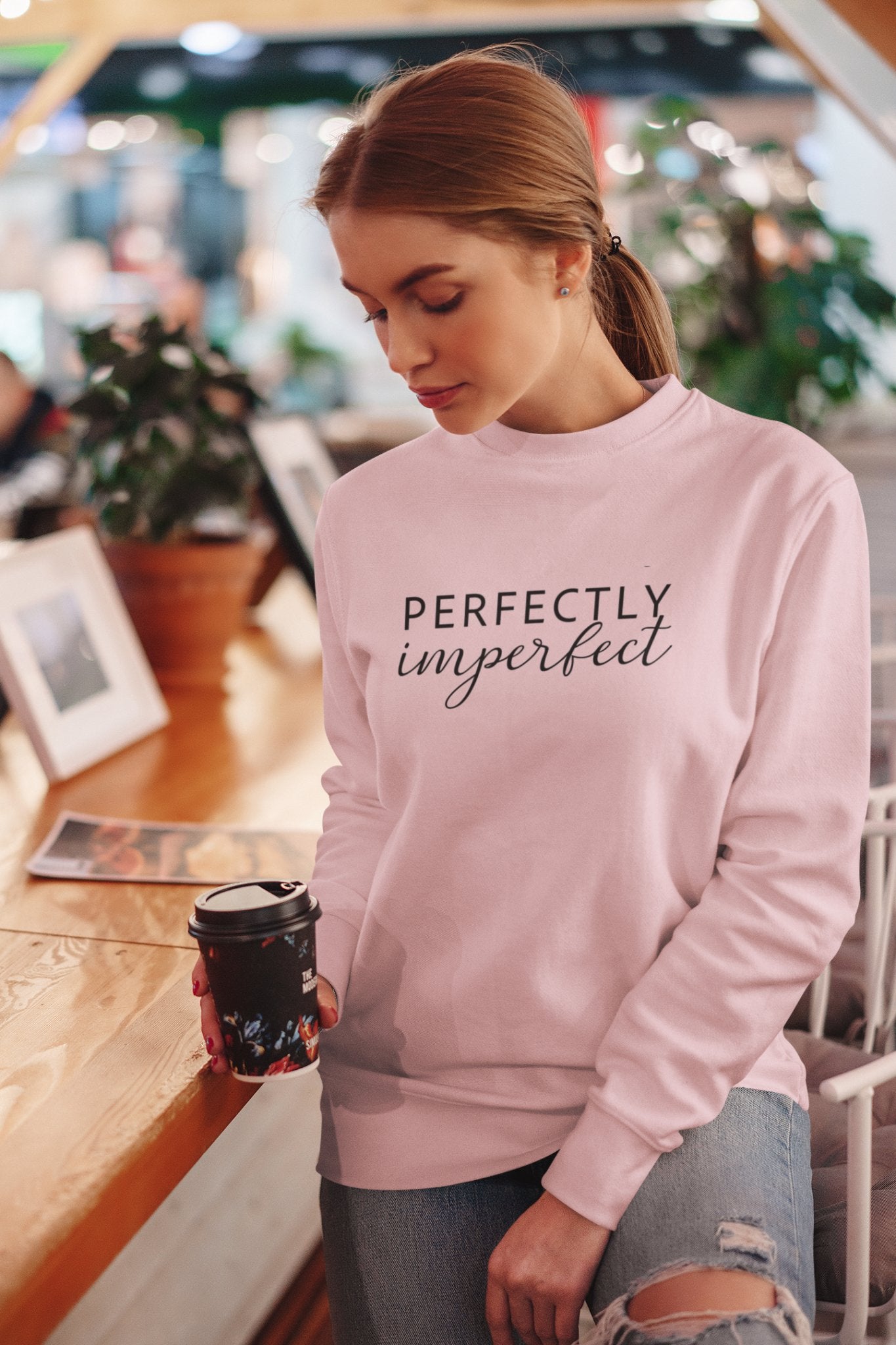 Perfectly imperfect Ladies Sweatshirt - Mercy Plus Grace