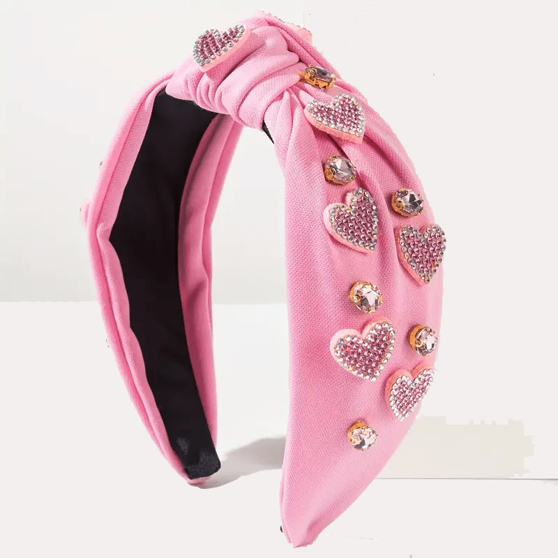 Pink Heart Headband - Mercy Plus Grace