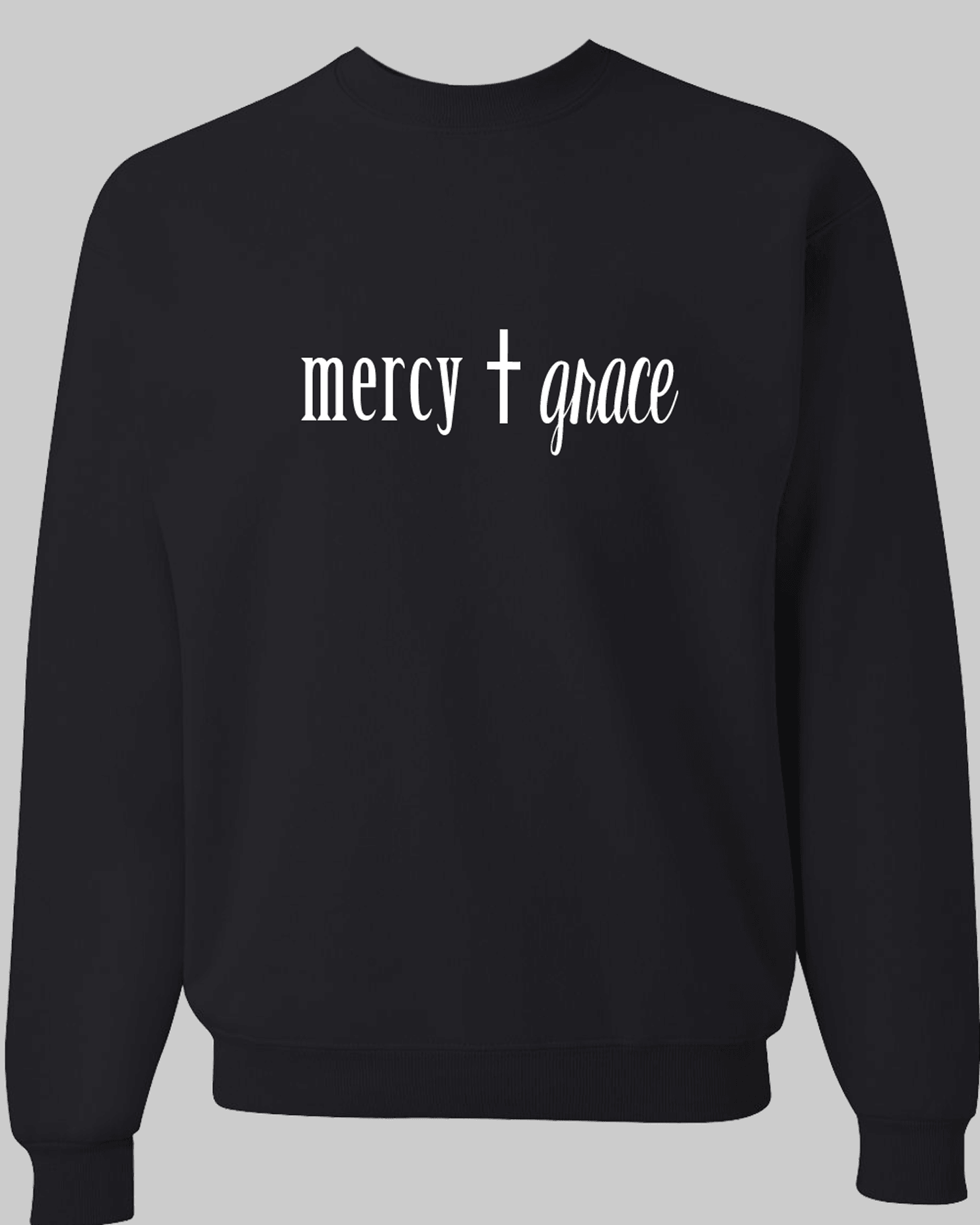 Simply Said Love People the Way God Loves You Unisex Black Fleece Sweatshirt - Mercy Plus Grace