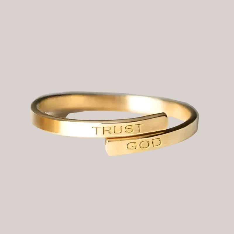 Trust God Adjustable Ring - Mercy Plus Grace