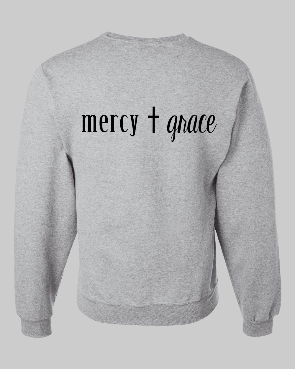 Trust in the Lord Unisex Grey Fleece Sweatshirt - Mercy Plus Grace