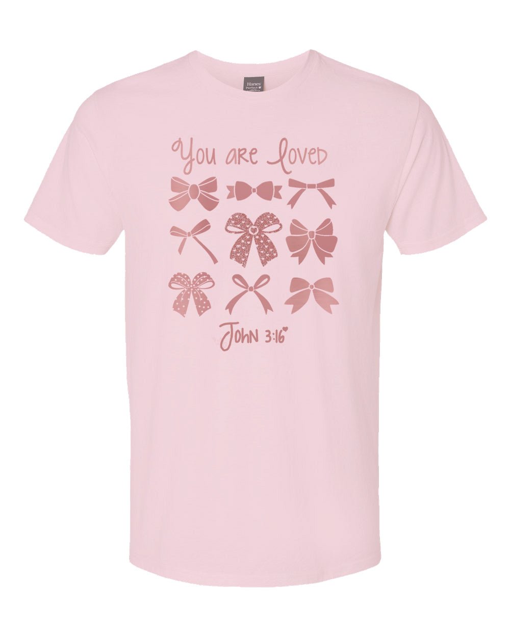 You Are Loved Bow T-Shirt - Mercy Plus Grace